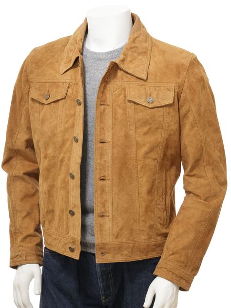 tan trucker jacket men